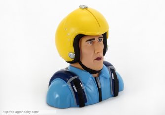 1/3 Skala Männlich Pilot mit Yellow Cap Blue Suit G-005